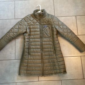 Patagonia Radalie Parka— Olive Green in color